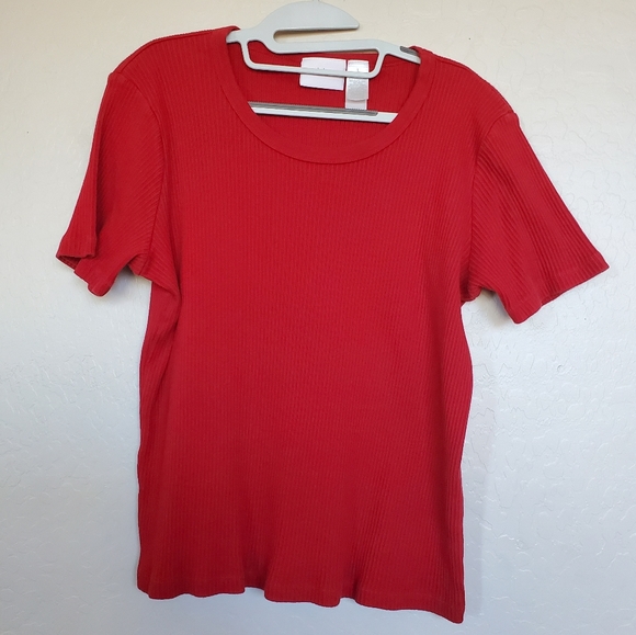 Liz Claiborne Two Short Sleeve Tee Shirts Bundle Women's Size Large - Picture 2 of 9